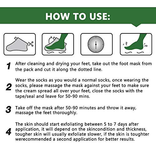 ALIVER Tea Tree Foot Peel Mask – 5 Pack Exfoliating Foot Care Mask for Soft, Baby-Smooth Feet – Removes Dead Skin, Calluses, and Roughness - görsel 11