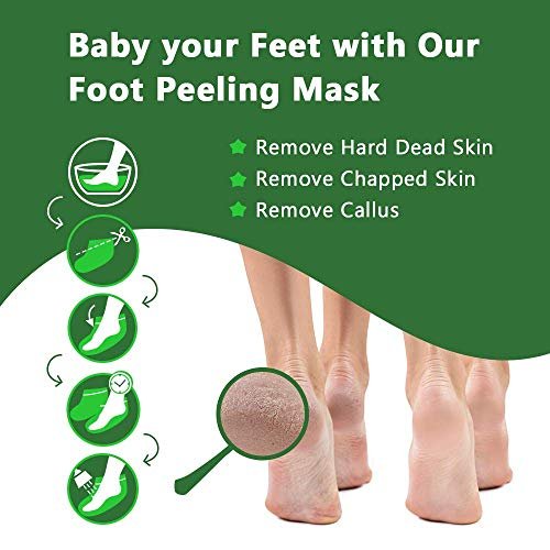 ALIVER Tea Tree Foot Peel Mask – 5 Pack Exfoliating Foot Care Mask for Soft, Baby-Smooth Feet – Removes Dead Skin, Calluses, and Roughness - görsel 5