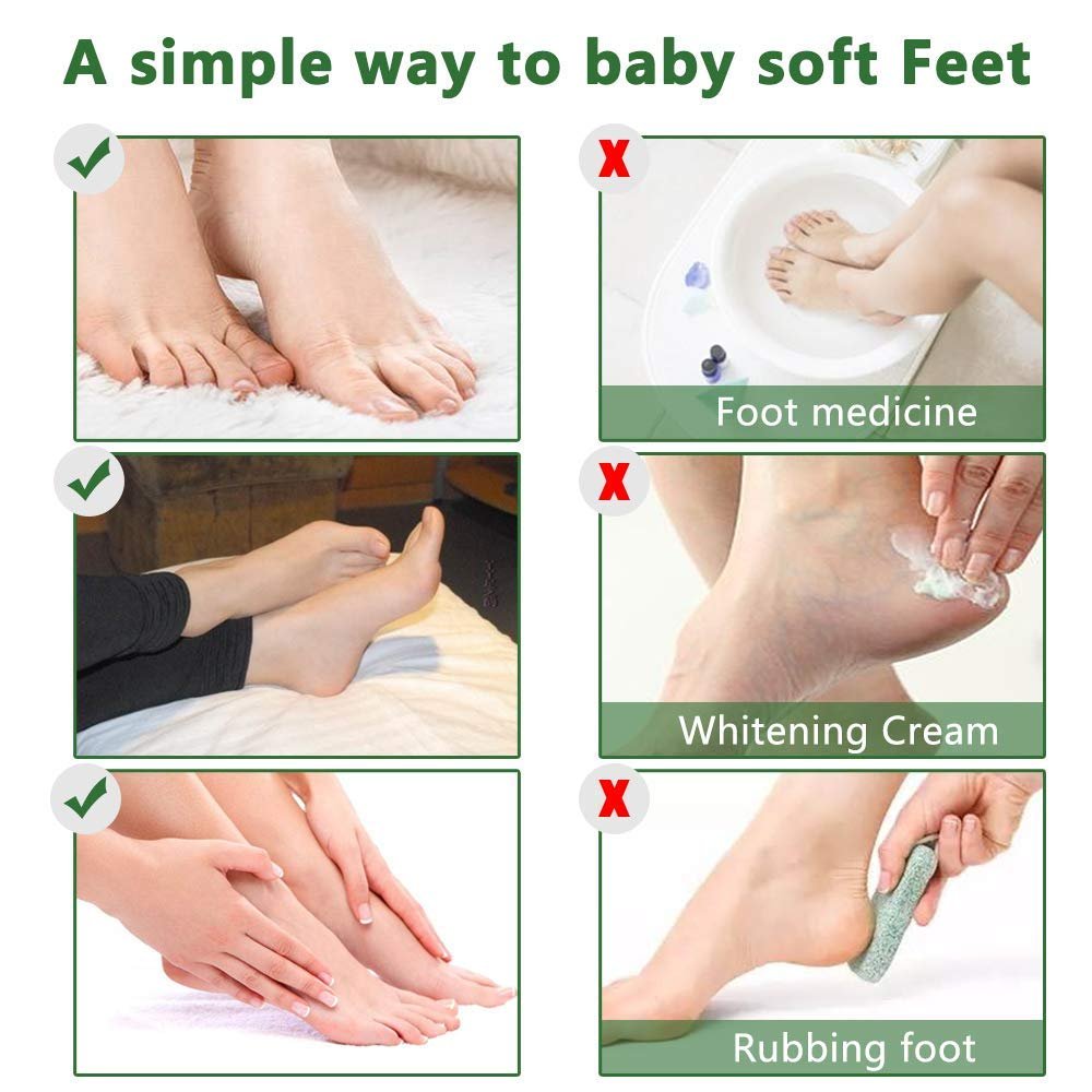 ALIVER Tea Tree Foot Peel Mask – 5 Pack Exfoliating Foot Care Mask for Soft, Baby-Smooth Feet – Removes Dead Skin, Calluses, and Roughness - görsel 6