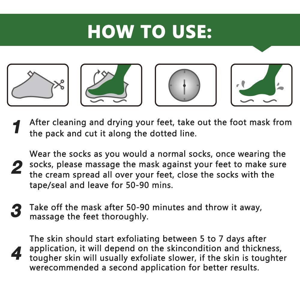 ALIVER Tea Tree Foot Peel Mask – 5 Pack Exfoliating Foot Care Mask for Soft, Baby-Smooth Feet – Removes Dead Skin, Calluses, and Roughness - görsel 10