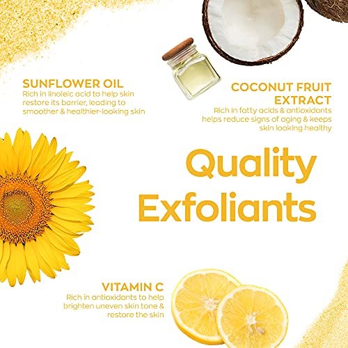 Elizabeth Mott Sure Thing Vitamin C Face Scrub – Heat Activated Exfoliating Facial Cleanser for Deep Pore Cleansing & Smoother Skin – Gentle Brightening Scrub, Vegan & Cruelty-Free Skincare, 3.52 oz Avelisse