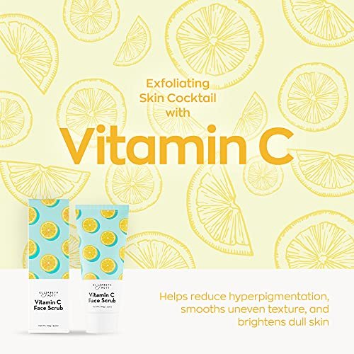 Elizabeth Mott Sure Thing Vitamin C Face Scrub – Heat Activated Exfoliating Facial Cleanser for Deep Pore Cleansing & Smoother Skin – Gentle Brightening Scrub, Vegan & Cruelty-Free Skincare, 3.52 oz Avelisse