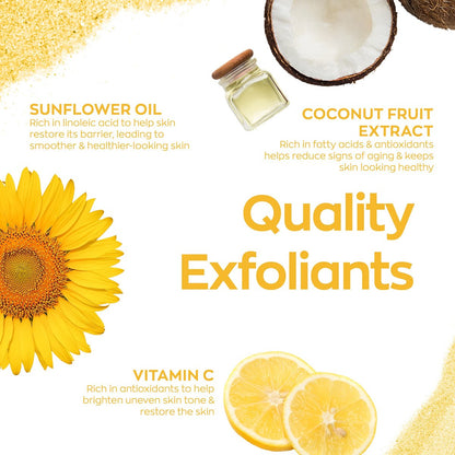 Elizabeth Mott Sure Thing Vitamin C Face Scrub – Heat Activated Exfoliating Facial Cleanser for Deep Pore Cleansing & Smoother Skin – Gentle Brightening Scrub, Vegan & Cruelty-Free Skincare, 3.52 oz Avelisse