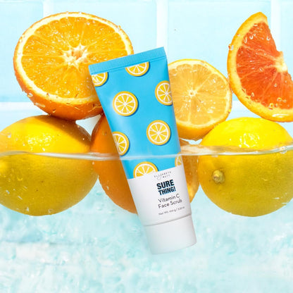 Elizabeth Mott Sure Thing Vitamin C Face Scrub – Heat Activated Exfoliating Facial Cleanser for Deep Pore Cleansing & Smoother Skin – Gentle Brightening Scrub, Vegan & Cruelty-Free Skincare, 3.52 oz Avelisse