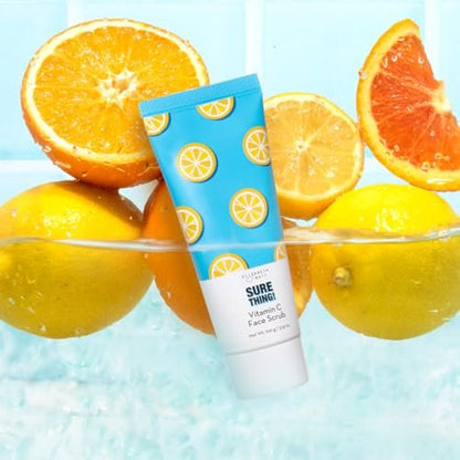 Elizabeth Mott Sure Thing Vitamin C Face Scrub – Heat Activated Exfoliating Facial Cleanser for Deep Pore Cleansing & Smoother Skin – Gentle Brightening Scrub, Vegan & Cruelty-Free Skincare, 3.52 oz Avelisse
