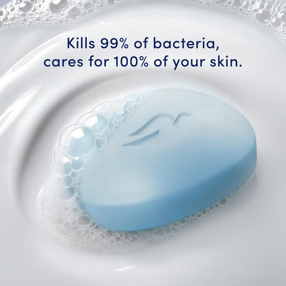 Dove Beauty Bar Soap Antibacterial Care 2 Count – Clean, Moisturized Skin, Removes Bacteria, 3.75 oz Each