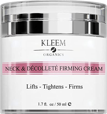Kleem Neck Firming Cream for Sagging Skin - Anti-Aging Neck Cream with Retinol & Panthenol - Hydrating Firming Neck & Décolleté Cream - 1.7 oz Avelisse