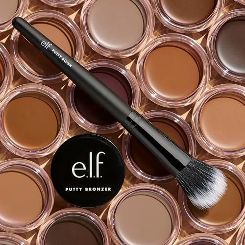 e.l.f. Putty Blush Brush – Vegan & Cruelty-Free Makeup Brush for Putty & Cream Formulas, Airbrushed Blush & Bronzer Application - görsel 5