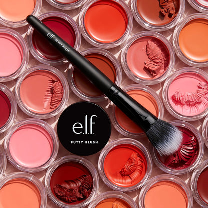 e.l.f. Putty Blush Brush – Vegan & Cruelty-Free Makeup Brush for Putty & Cream Formulas, Airbrushed Blush & Bronzer Application