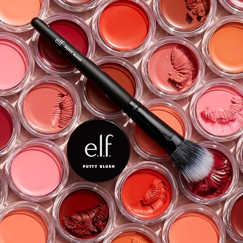 e.l.f. Putty Blush Brush – Vegan & Cruelty-Free Makeup Brush for Putty & Cream Formulas, Airbrushed Blush & Bronzer Application - görsel 7