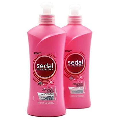 Sedal Co-Creations Ceramidas Leave In Hair Moisturizing Conditioner, 10.14 Fl Oz (Pack of 2) Avelisse