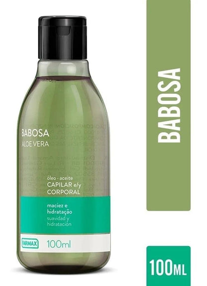 FARMAX Oleo Capilar e Corporal 100Ml Babosa - Hair & Body Oil with Aloe Vera