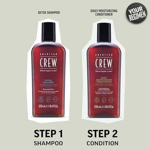 American Crew Detox Shampoo for Men - Naturally Derived, Vegan Formula, Citrus Mint Fragrance, 33.8 Fl Oz - görsel 11