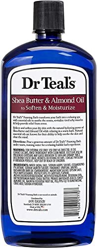 Dr Teal's Foaming Bath Combo Pack – Moisturizing Shea Butter & Almond Oil + Glow & Radiance with Vitamin C and Citrus Essential Oils (68 fl oz Total) Avelisse
