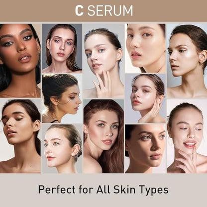 AIWEI Facial Serum Set: Vitamin C, Retinol & Hyaluronic Acid – Day & Night Anti-Aging Serum for Glowing Skin