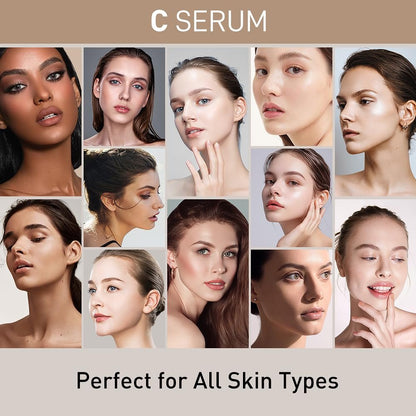 AIWEI Facial Serum Set: Vitamin C, Retinol & Hyaluronic Acid – Day & Night Anti-Aging Serum for Glowing Skin