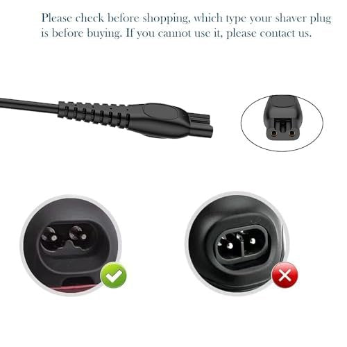 LIANSUM 2W Charger 8V 100MA Power Cord Compatible with Philips OneBlade QP2630 Shaver, Norelco OneBlade QP2530, QP2630 Electric Razor Trimmer Charging Cable Supply - görsel 10