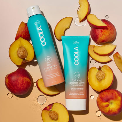 COOLA Organic Sunscreen SPF 70 Sunblock Body Lotion, Dermatologist Tested, Vegan & Gluten Free, Peach Blossom, 5 Fl Oz Avelisse