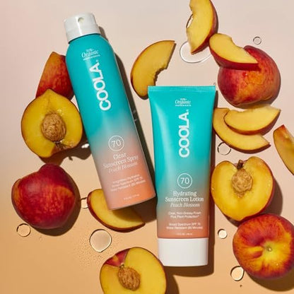 COOLA Organic Sunscreen SPF 70 Sunblock Body Lotion, Dermatologist Tested, Vegan & Gluten Free, Peach Blossom, 5 Fl Oz Avelisse