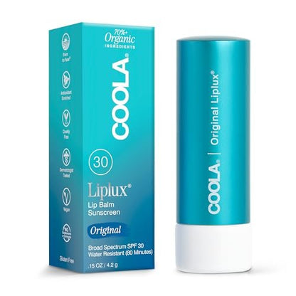 COOLA Organic Liplux Lip Balm SPF 30 – Sheer Tint, Vegan & Gluten Free Daily Lip Care Avelisse