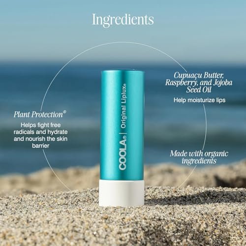 COOLA Organic Liplux Lip Balm SPF 30 – Sheer Tint, Vegan & Gluten Free Daily Lip Care Avelisse