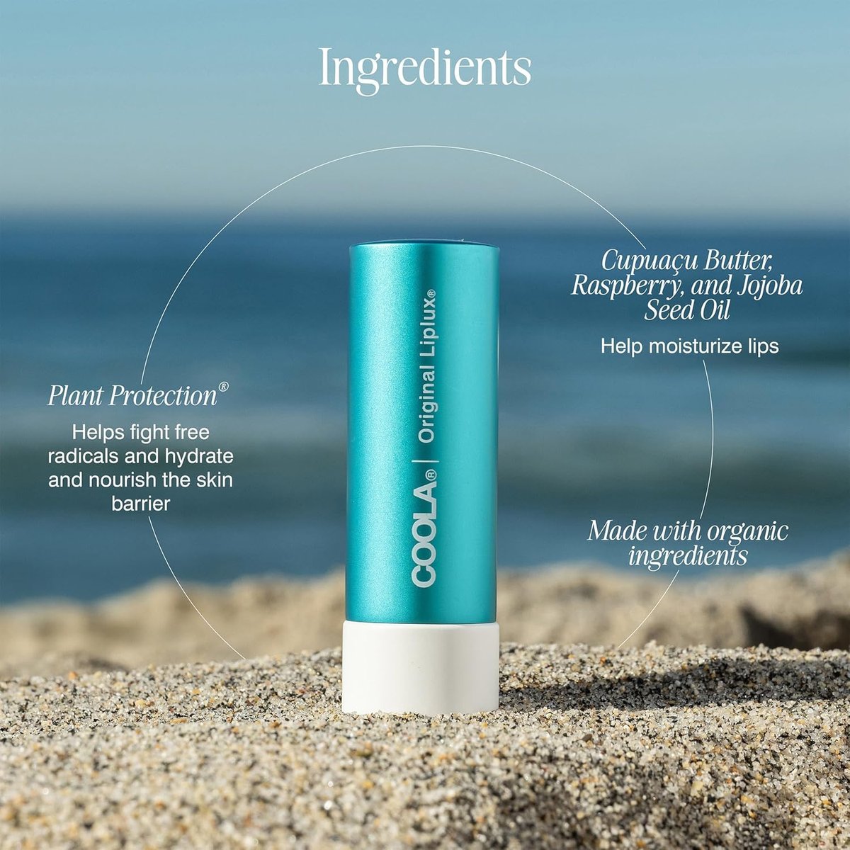 COOLA Organic Liplux Lip Balm SPF 30 – Sheer Tint, Vegan & Gluten Free Daily Lip Care Avelisse
