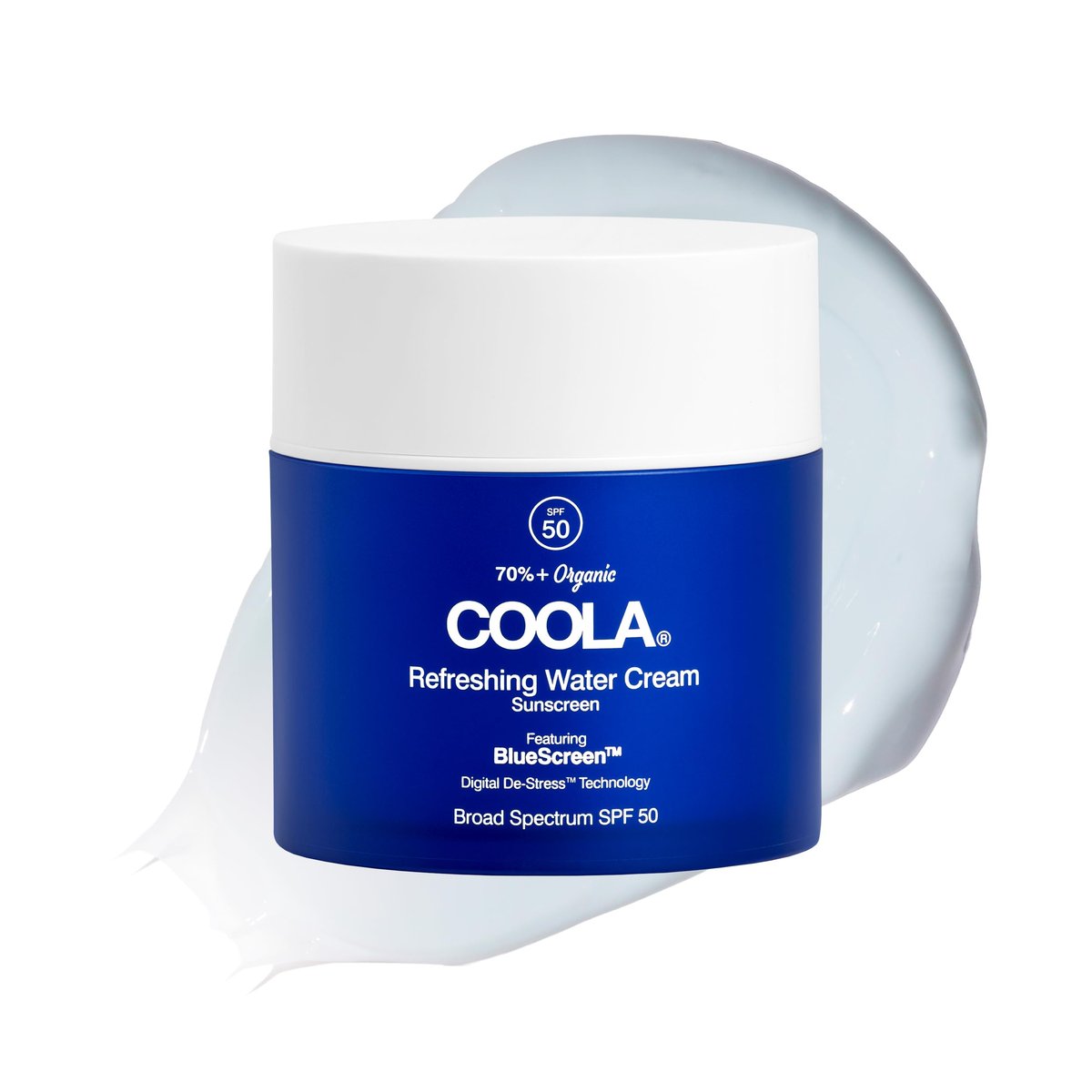 COOLA Organic Refreshing Water Cream Face Moisturizer with SPF 50 - Plant-Derived BlueScreen Digital De-Stress Technology, 1.5 Fl Oz Avelisse
