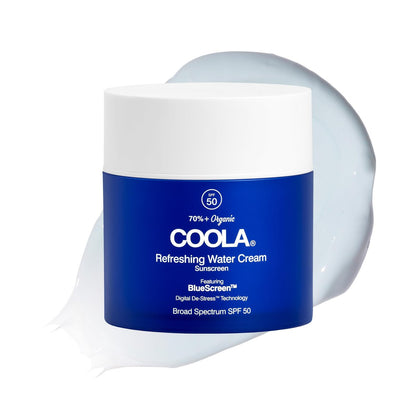 COOLA Organic Refreshing Water Cream Face Moisturizer with SPF 50 - Plant-Derived BlueScreen Digital De-Stress Technology, 1.5 Fl Oz Avelisse