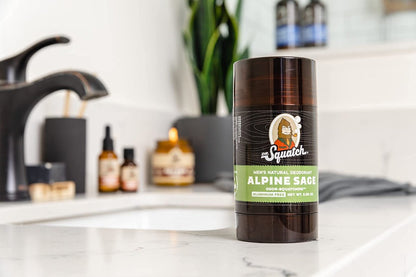 Dr. Squatch Natural Deodorant for Men – Aluminum Free, Odor-Squatching Protection, Alpine Sage 2.65 oz Avelisse