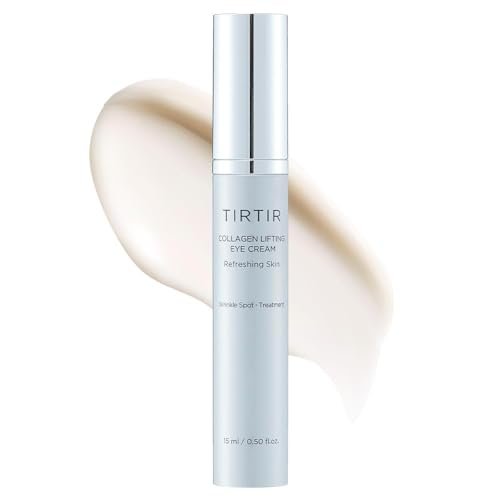 TIRTIR Collagen Lifting Eye Cream with Roller Applicator – Wrinkle Spot Treatment, Revitalizing Moisturizer for Under Eye Bags & Fine Lines, Lift Treatment for Men & Women Avelisse