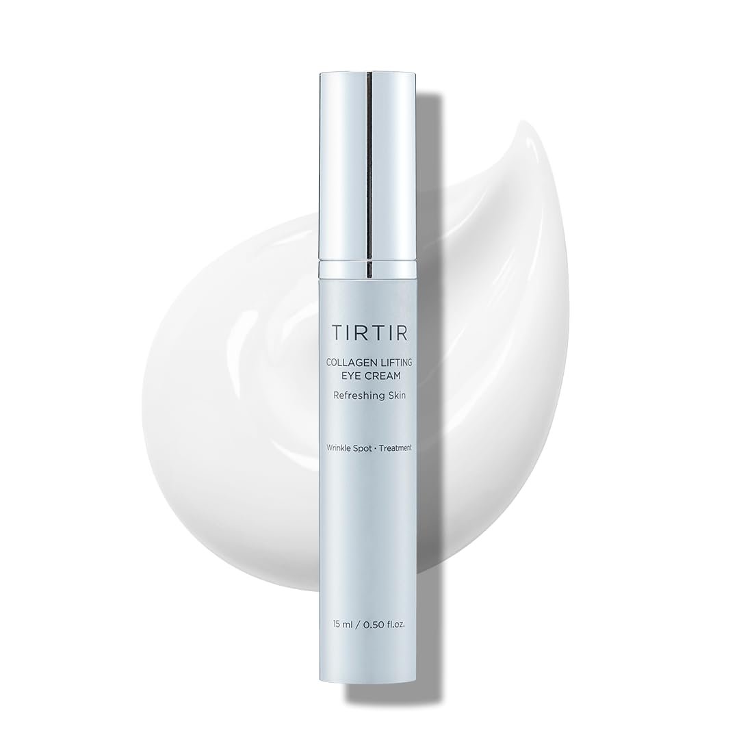 TIRTIR Collagen Lifting Eye Cream with Roller Applicator – Wrinkle Spot Treatment, Revitalizing Moisturizer for Under Eye Bags & Fine Lines, Lift Treatment for Men & Women Avelisse