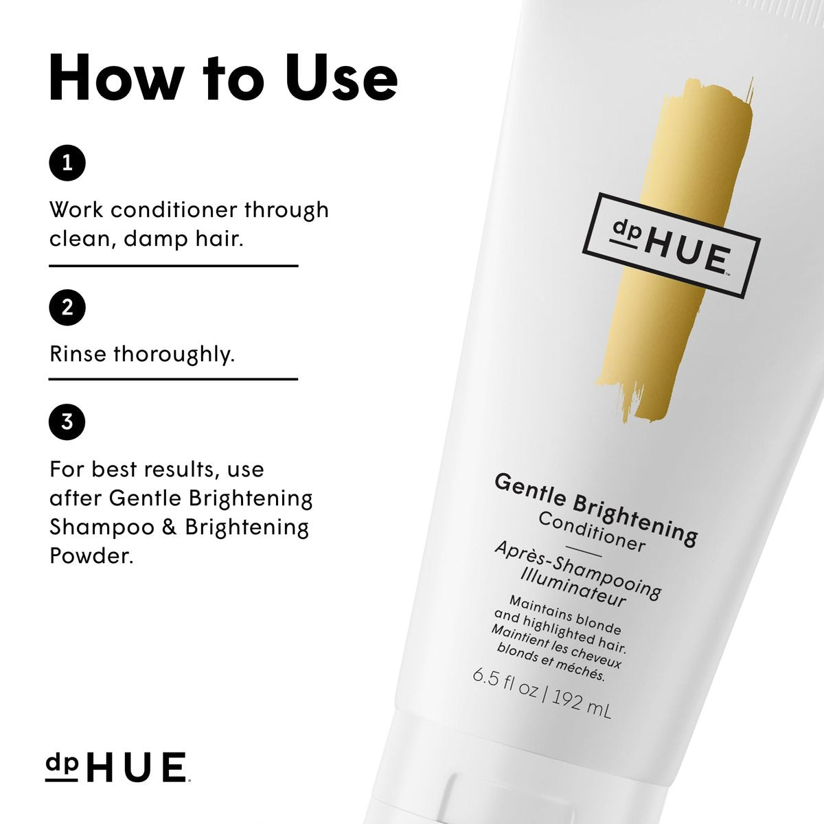 dpHUE Gentle Brightening Conditioner - 6.5 oz - Boosts Brightness & Shine, Color Safe, Vegan, Cruelty Free - görsel 9