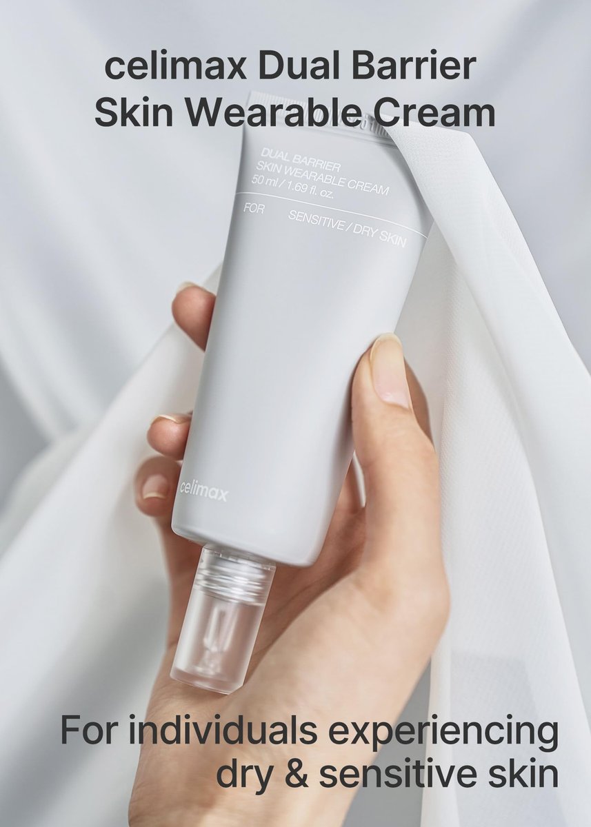 celimax Dual Barrier Skin Wearable Cream – Long Lasting Face Moisturizer with Ceramides & Hyaluronic Acid, Hydrating, Soothing, Repairing Day & Night Cream, 50ml - görsel 3