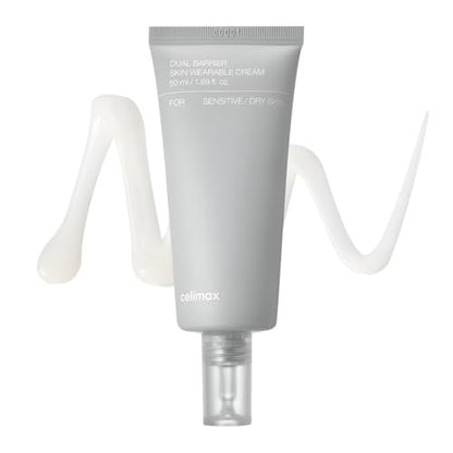 celimax Dual Barrier Skin Wearable Cream – Long Lasting Face Moisturizer with Ceramides & Hyaluronic Acid, Hydrating, Soothing, Repairing Day & Night Cream, 50ml