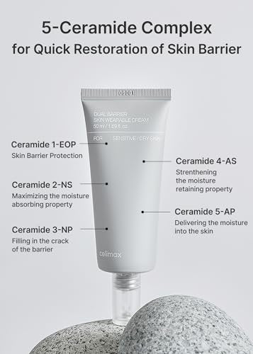 celimax Dual Barrier Skin Wearable Cream – Long Lasting Face Moisturizer with Ceramides & Hyaluronic Acid, Hydrating, Soothing, Repairing Day & Night Cream, 50ml - görsel 10