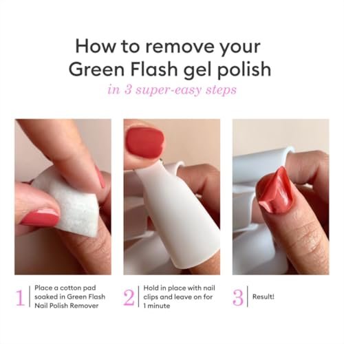 Manucurist Green Flash Gel Nail Polish Remover – Plant-Based, Acetone-Free, Floral Scent – 3.38 fl oz - görsel 10