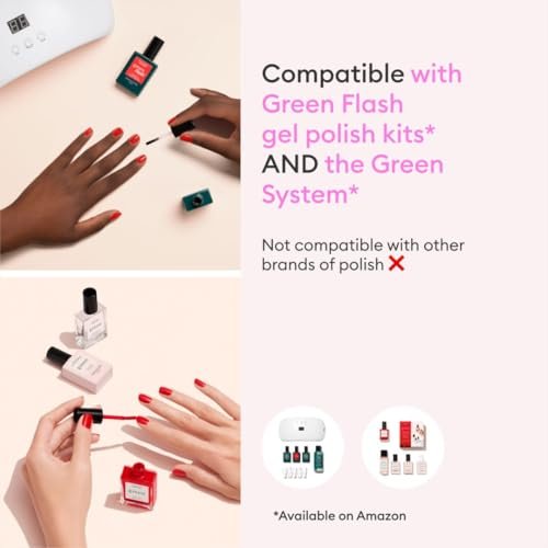 Manucurist Green Flash Gel Nail Polish Remover – Plant-Based, Acetone-Free, Floral Scent – 3.38 fl oz - görsel 12