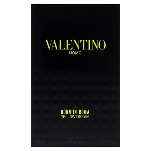 Valentino Uomo Born In Roma Yellow Dream for Men - 3.4 oz Eau de Toilette Spray Avelisse