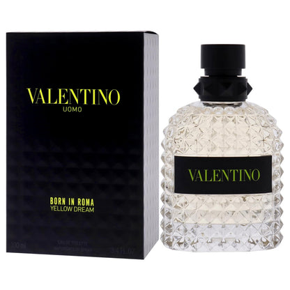 Valentino Uomo Born In Roma Yellow Dream for Men - 3.4 oz Eau de Toilette Spray Avelisse