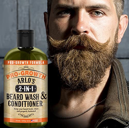 Arlo's 2-in-1 Beard Wash and Conditioner 12 oz. - Pro Growth Formula - görsel 8