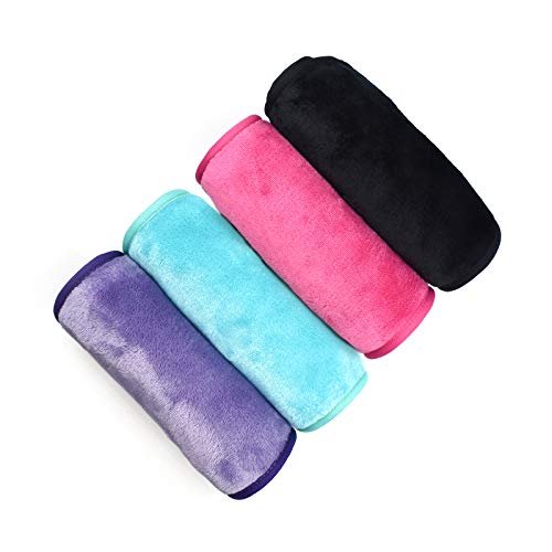 UWEME Makeup Remover Cloths 4 Count - Reusable Microfiber Face Towels, Fast Drying Washcloths - görsel 2