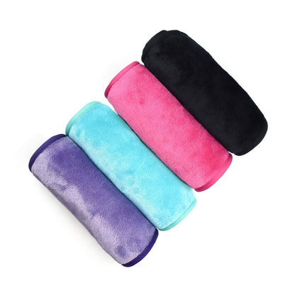 UWEME Makeup Remover Cloths 4 Count - Reusable Microfiber Face Towels, Fast Drying Washcloths