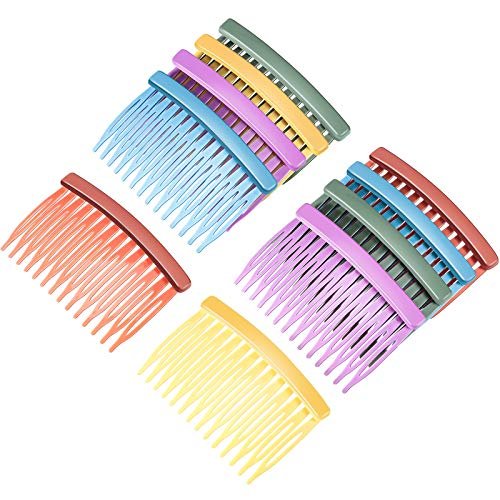Chuangdi 10 Pcs Decorative Hair Combs for Women – Colorful Plastic Side Combs for Fine, Thin, Curly Hair, Summer Party, Wedding, Dance Gifts - görsel 2