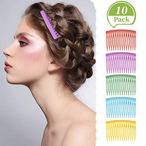 Chuangdi 10 Pcs Decorative Hair Combs for Women – Colorful Plastic Side Combs for Fine, Thin, Curly Hair, Summer Party, Wedding, Dance Gifts - görsel 4
