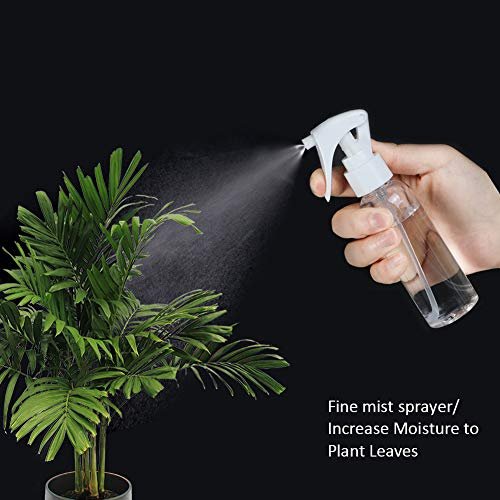 Travel Size Spray Bottle, 3.4oz/100ml Plastic Fine Mist Spray Bottle Set, 3-Pack Clear Trigger Sprayer with Funnel and Labels for Styling, Kitchen, Home, Office Cleaning Avelisse