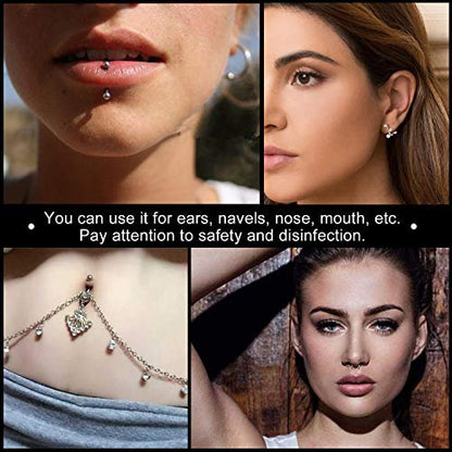 YASPIT Professional Ear Piercing Gun Kit – Hypoallergenic Stainless Steel Self Piercing Tool for Salon or Home Use