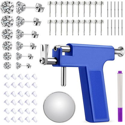 YASPIT Professional Ear Piercing Gun Kit – Hypoallergenic Stainless Steel Self Piercing Tool for Salon or Home Use