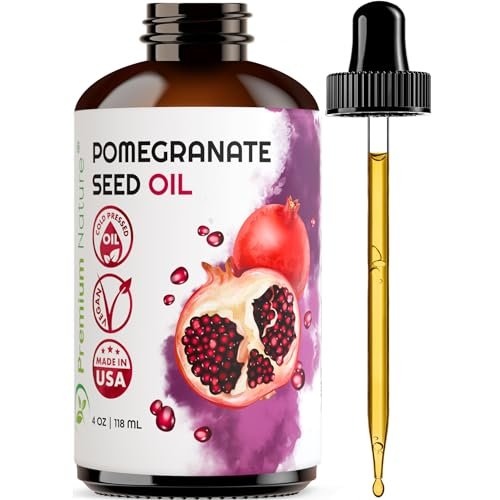 Premium Nature Pomegranate Seed Face Oil - 100% Pure Unrefined Cold Pressed, 4 oz Avelisse