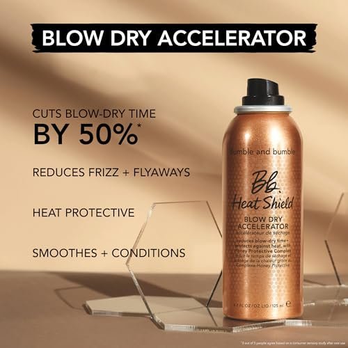 Bumble and bumble. Heat Shield Blow Dry Accelerator Hair Mist, 4.2 Fl Oz – Reduce Blow Dry Time, Anti-Frizz, Heat Protection, Smooths All Hair Types Avelisse
