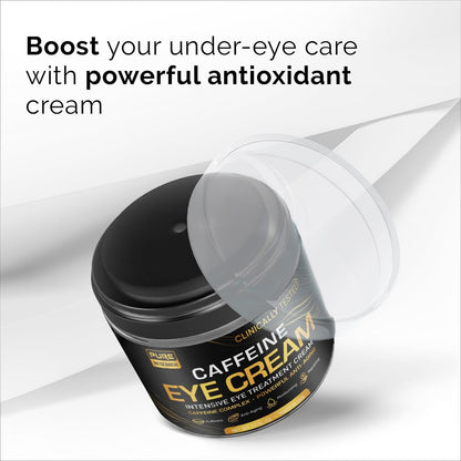 Caffeine Eye Cream for Anti-Aging, Dark Circles, Bags, Puffiness – Under Eye Skin & Face Tightening Treatment for Men & Women 1.7 oz Avelisse